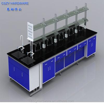 China Lab or School Physics Room Lab Workbench Chemical Workstation with PP Pegboard for Thailand Lab for sale