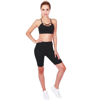 China 2021 Breathable New Technology Printed Women's 2 Piece Shorts Women's Fitness Yoga Sportswear High Hip Waist Lifting Sportswear for sale