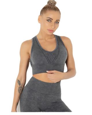 China 2021 Summer Women Breathable Hole Yoga Suit Gym Thick Material Seamless Sportswear Plus Size for sale