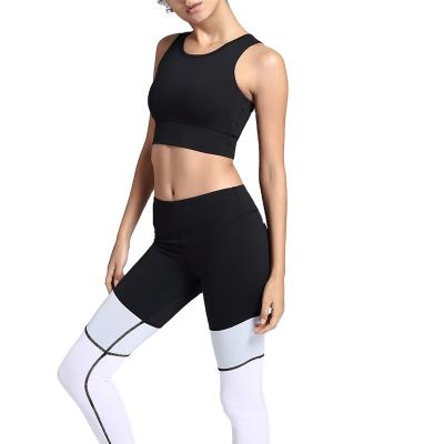 China Custom Two Piece Women's Sports Breathable Gym Fitness Sets Seamless Yoga Suit Gym Workout for sale