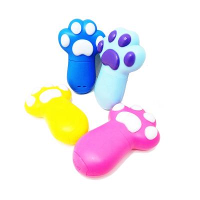 China Cartoon Toys Funny Gift Candy Electric Fan Footprint Toy Candy Soft Toys for sale