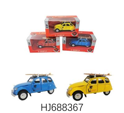 China 1:36 Citroen Alloy Metal Metal Car Model Toy Open Door Sound Light Return Toy Car Diecast Open Boy for sale