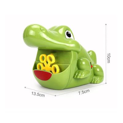 China Outdoor Children's Toys Automatic Alligator Toy Bubble Machine Automatically Blowing Summer Outdoor Toys for sale