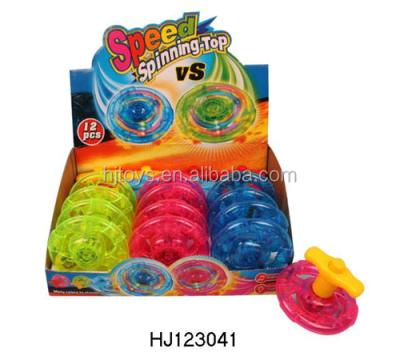 China Plastic Kids Toys Flashing High Top Ankle and Plastic Spinning LED Toy 12pcs/box for sale