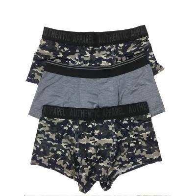 China Breathable Boxers For Men Camouflage High Quality Mid Waist Boxer Trunks for sale