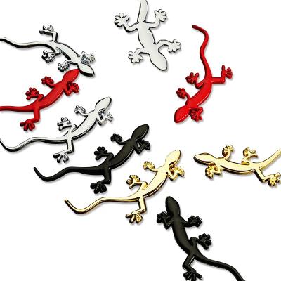 China Water Render Lizard Logo Gecko Decal Emblem Resistant 1PCS 3D Car Metal Chrome Sticker Badge Decor for sale