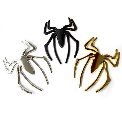 China 1PCS 3D DIY Metal Chrome Emblem Spider Shape Car Decal Animal Sticker for sale