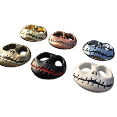 China Horror Style 3D Metal Emblem Skull Pumpkin Face Auto Badge For Cars Sticker for sale