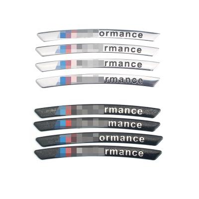 China 4PCS Wheel Hub Easy Removable Auto Modified Sticker Badge For BMW Performance for sale