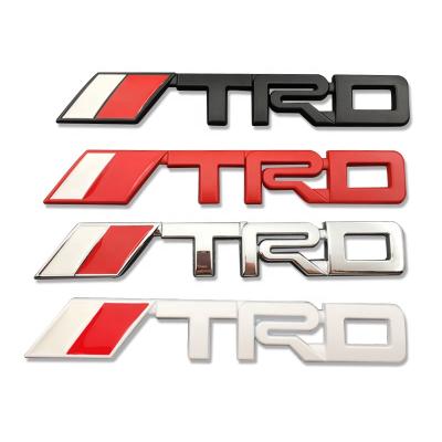 China Grill / Fender TRD Racing Emblem Decal Grill Trunk Metal Badge Sticker For Toyota for sale