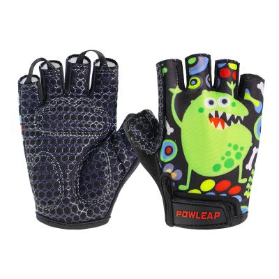 China Wholesale Good Quality Durable Half Finger Half Finger Cycling Gloves Skin-friendly Wrapping Cycling Riding Gloves For Kids for sale