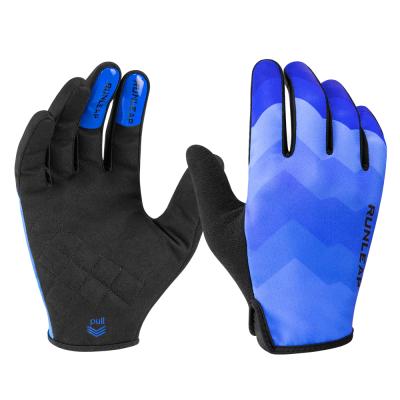 China Silicone Print On Outdoor Cross Country Cycling MX Gloves BMX Mountainbiking Durable Custom Leather Palm Motorcycle Racing Gloves for sale