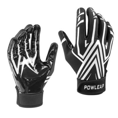 China Popular Custom American Football Rugby Receiver Gloves Silicon Grip Team Football Catching Gloves Personalized Pro Football Rugby Protector for sale