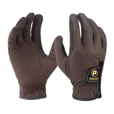 China Wholesale Lightweight Palm Protection Horse Riding Gloves Pro Customized Black Equestrian Riding Gloves For Women Men for sale