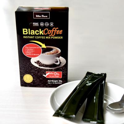 China Ginger Coffee Natural Instant Black Healthy Instant Coffee for sale