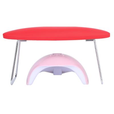 China Comfortable Soft Nail Tools Care Nail Bridge Support Holder Leather Nail Hand Rest Nail Hand Pillow for sale