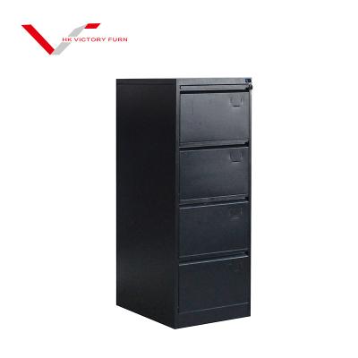 China Adjustable (Other) Under Cabinet 4 Drawers Lockable Metal Steel File Cabinet Black Pedestal Storage Office Desk File Storage for sale