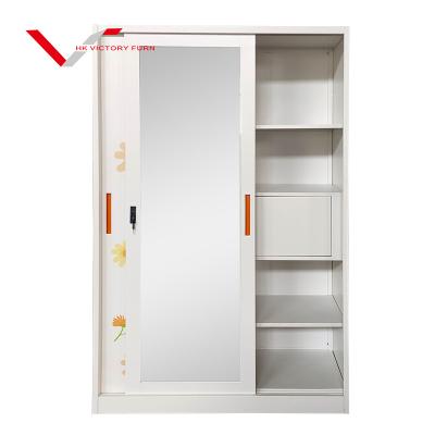 China Wholesale China Modern Design Modern Furniture Metal Steel Home Wardrobe for sale