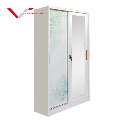 China Modern Universal Clothes Storage Metal Wardrobe Cabinet Steel Hanging Cabinet For Sale Combination Storage Furniture for sale