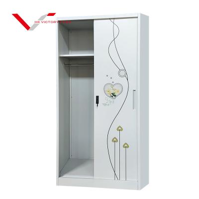 China (Other) Bedroom Storage Cabinet Metal Wardrobe Simple Assembly Adjustable Modern Wardrobe for sale