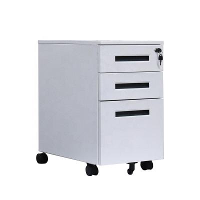 China Hot Selling Office Furniture Adjustable Wooden File Cabinet Drawer Movable Cabinet (Other) Under Table Desk Drawer Cabinet for sale