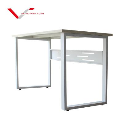 China Simple Modern Personal Computer Table Desk Most Popular Modern Office Steel Tube PC Office School Furniture for sale