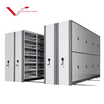 China Modern Mobile Dense Rack Rack Mobile Dense Drawer Steel Cabinet Office Hospital Government Office Hospital Storage Shelving System for sale