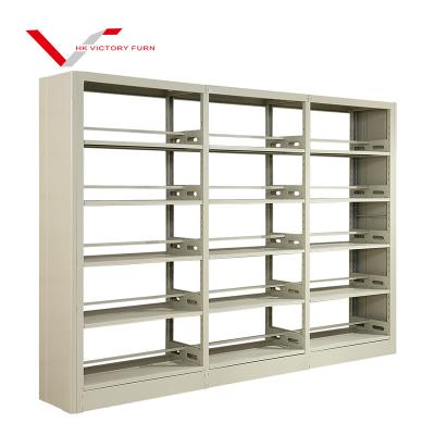 China Modern Industrial Style Library Shelf Rack Steel Bookcase Furniture School for sale