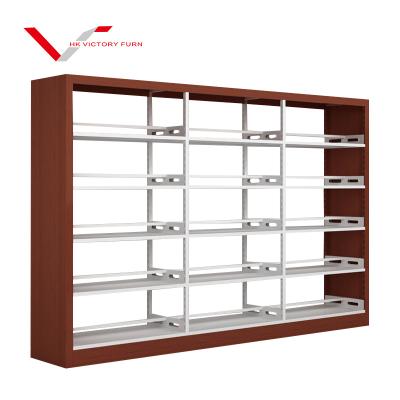 China Modern Metal Storage Shelf Bookshelf Furniture Bookcase School Office Steel Modern Bookshelf for sale