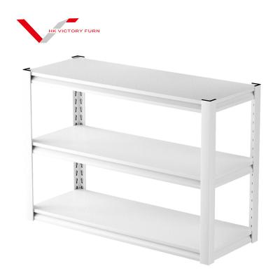 China Home Wholesale Double Sided Storge Metal Shelves Rivet Stand Holder Storage Rack for sale