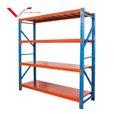 China Hot Selling Double Sided Industrial Heavy Duty Storage Racks Boltless Metal Warehouse Rack for sale