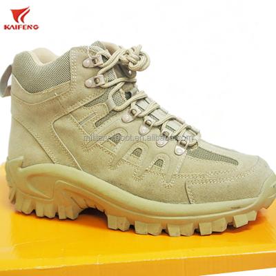 China Desert Fashionable Leather Tactical Leather Army Cow Suede Kaifeng Shoes Military Shoes for sale