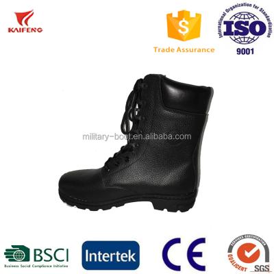 China Kaifeng 8 Inch Military Boot Embossed Cow Leather Ranger Black Knight Military Shoes for sale