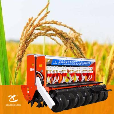 China Wheat Planter Soybean Planter Sales Orange Color Wheat Fertilizer Seeder 14 Rows for sale