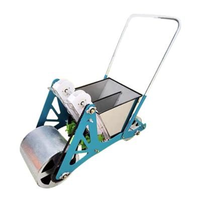 China Small Two-Row Hand-push Garlic Planter Integrated Garlic Planter On-Demand Fertilization Planting Machine for sale