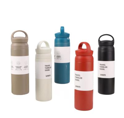 China PORTABLE 2023 New Stainless Steel Insulated Water Bottle Modern Simple Double Vacuum Portable Thermos Coffee Mug for sale