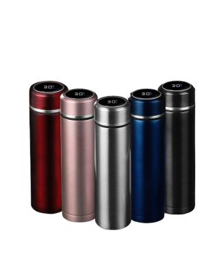 China Sustainable 500ml 316 Stainless Steel Water Bottle with LED Temperature Display Thermal Gift Double Wall Vacuum Insulated Smart Vacuum Flask for sale