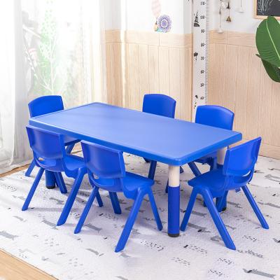 China Good Price And Quality Modern Kindergarten Classroom Furniture Supplier Adjustable Plastic Kids Table And Chair For Sale for sale