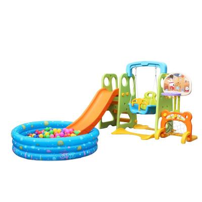 China Eco-friendly Kids Plastic Slide With Ball Pool Indoor Toys Slide With Ball Pit for sale