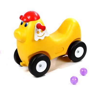 China Ride On Baby Walker Car Indoor Kindergarten Kids Toys Plastic Rocking Horse Children Ride On Plastic Toy Car For Sale for sale