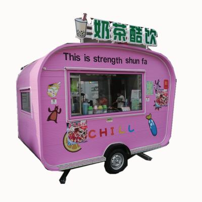 China Hot Selling Mobile Commercial Food Supply Trailer Customized Multifunctional Color Food Truck for sale