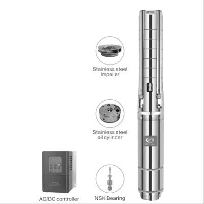 China Family Houses Stainless Steel Industrial Submersible Pump High Pressure Solar Powered Submersible Pump for sale