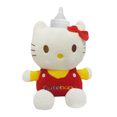 China Plush Hello Kitty Feeding Cover Toys Stuffed Baby Milk Bottle Holder for sale