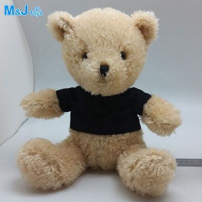 China Plush 10 Inch Teddy Bear Stuffed Safety Embroidery Eyes And Nose Brown Stuffed Teddy Bear for sale