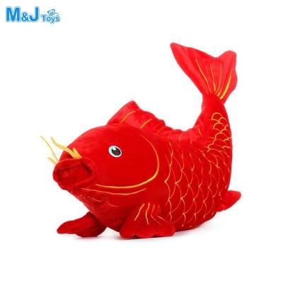 China Gold Fish Toy Stuffed Crap Plush Stuffed Fish Toys for sale