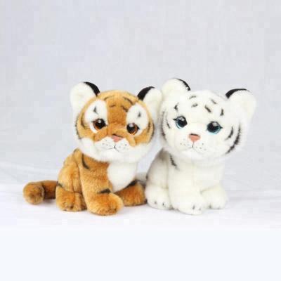 China Plush Stuffed Emulation Tiger Toy Vivid Wild Simulation Toys for sale