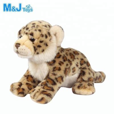 China Hand Made Plush Stuffed Panther Toy Brown Leopard Plush Toys for sale