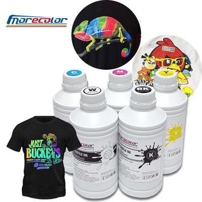 China DTF tinta de impresión en color blanca de 1 litro 5 colores CMYK para la impresión por transferencia en venta