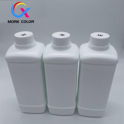 China Tinta de impresora resistente al agua CMYKW, tinta de impresión de transferencia de calor DTF para EPSON en venta