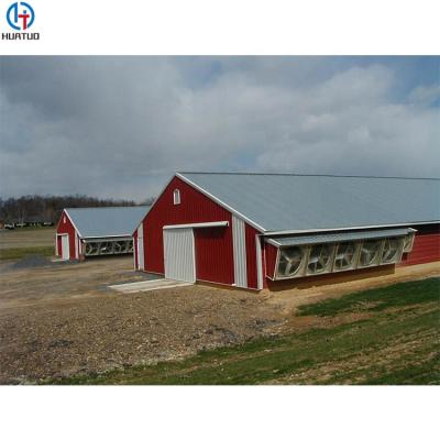 China Prefab Poultry House Steel Structure China Steel Structure Poultry Broiler Broiler Farm Housing Price for sale